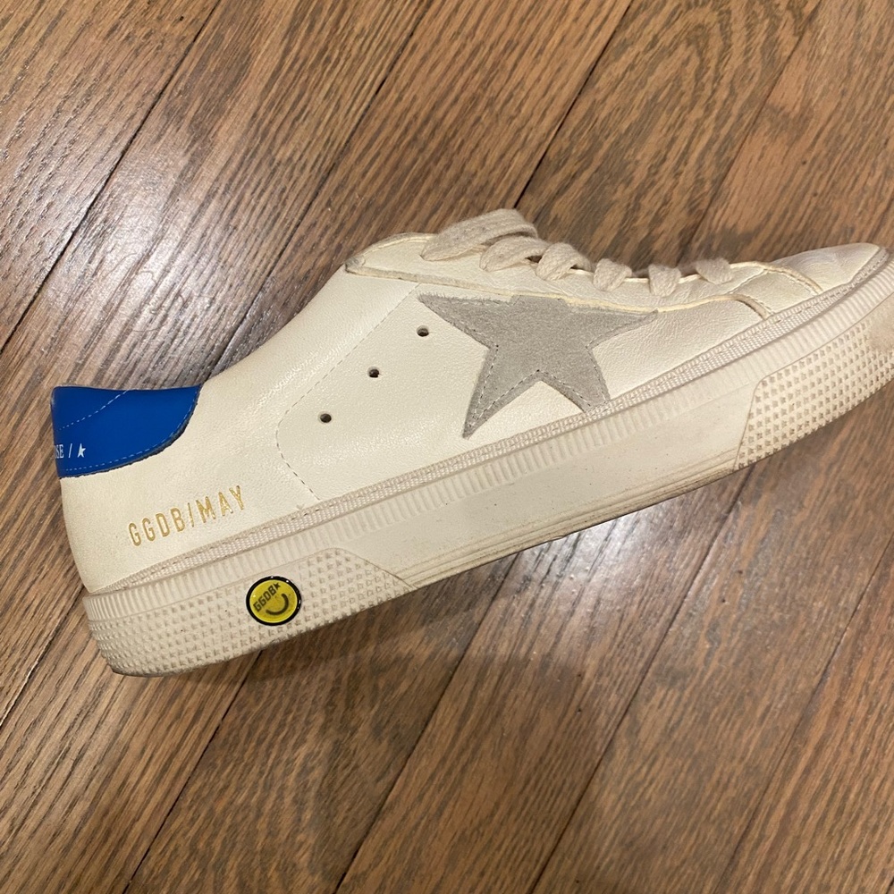 Golden Goose White and Blue Sneakers - Picture 2 of 11
